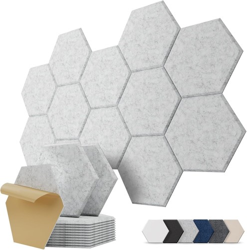 Akustikplatten hexagon - hexagon, 12